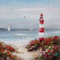 Seascape Reproduction Craft Art Oil Painting for Lighthouse